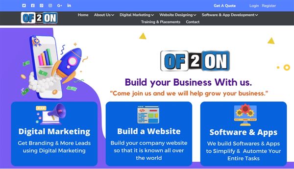 Of2On Software Solutions - Digital Marketing|Website Designing|Software & App Development|Bulk Marketing|Tirupati|India.